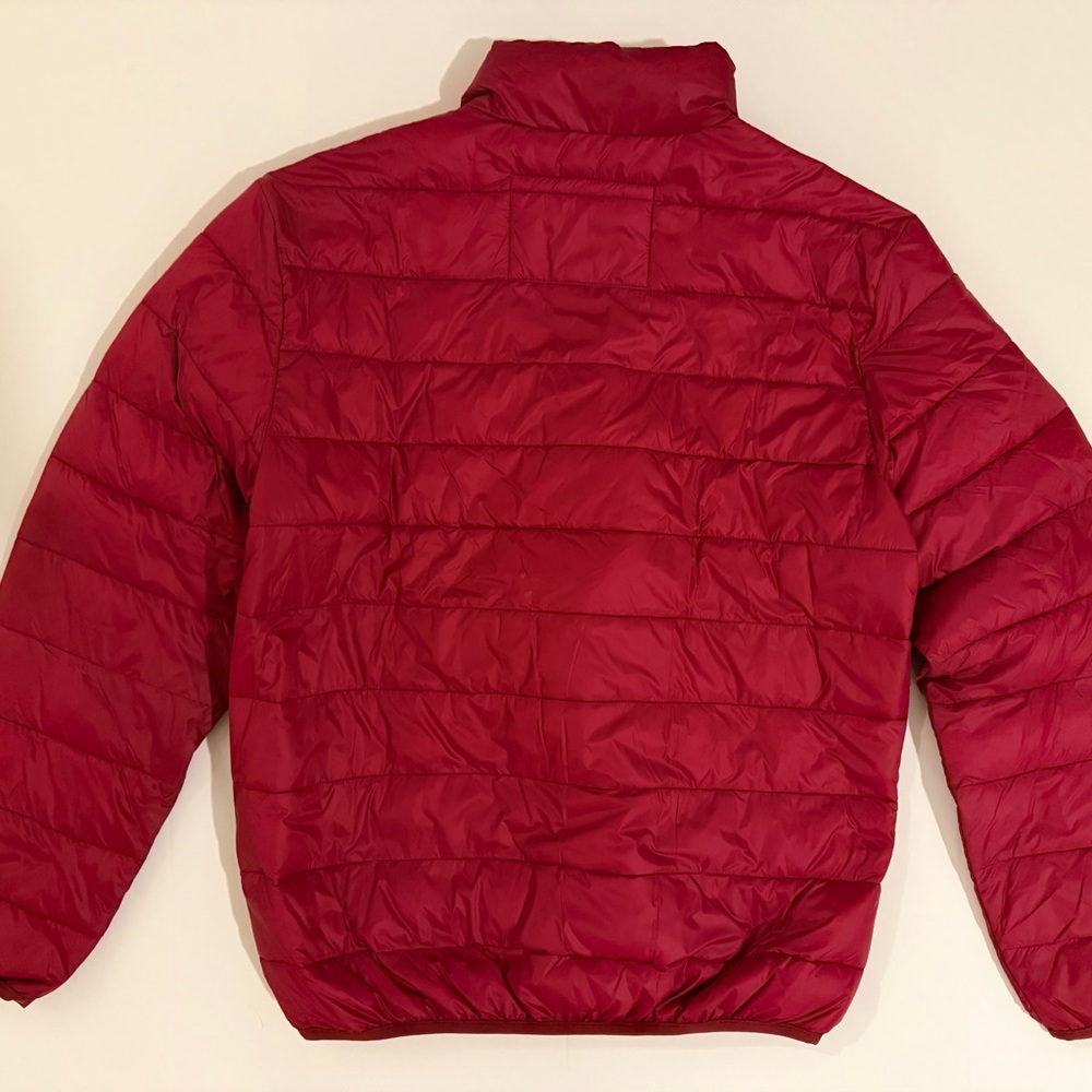 NWT- Men's American Eagle Red Puffer Jacket - Size Small - Picture 3 of 10